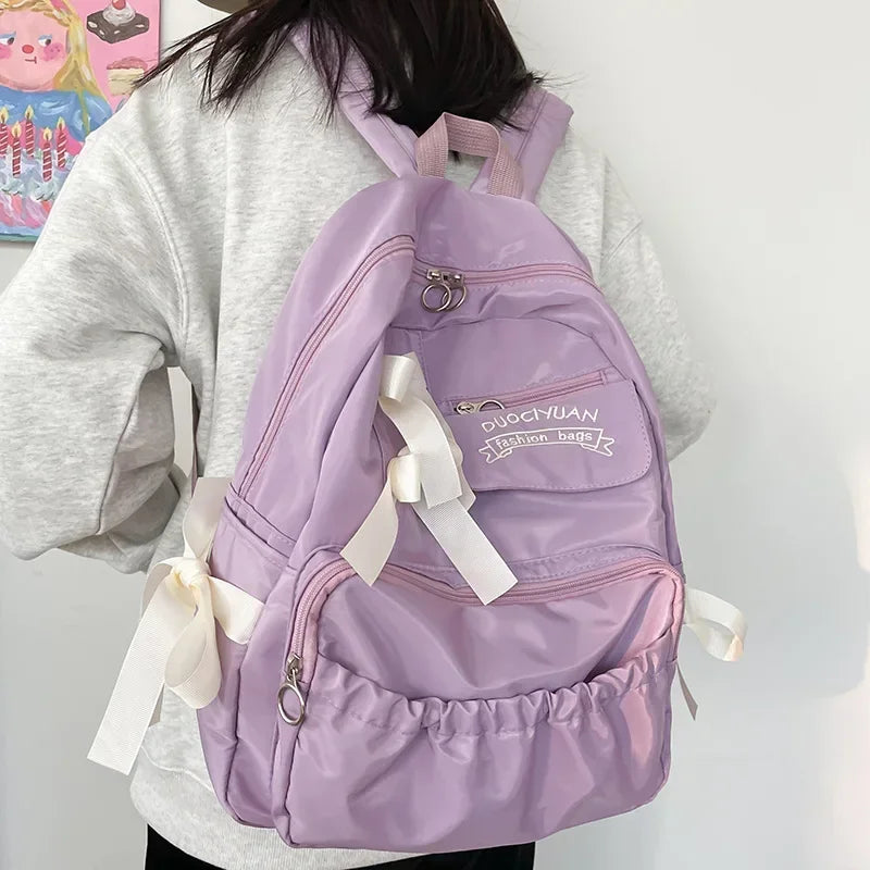 eybag Fashion Backpack Canvas Women Backpack Anti-theft Shoulder Bags New School Bag for Teenager Girls School Backapck Female