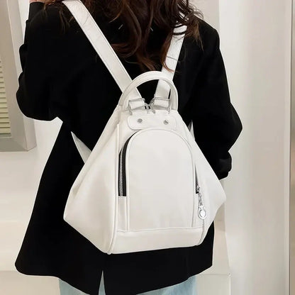 eybag Commuter Simple Solid Color Backpack for Women Light Fashion Versatile Multifunctional Crossbody Bag Shoulder Bag for Girls Ins