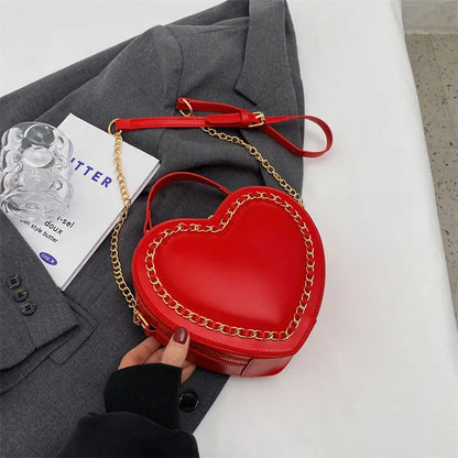 eybag Chic Sweet Heart Crossbody Bags For Women Leather Handbags JK Lolita Bag Solid Kawaii Shoulder Bag Uniform PU Bolso Mujer 2024