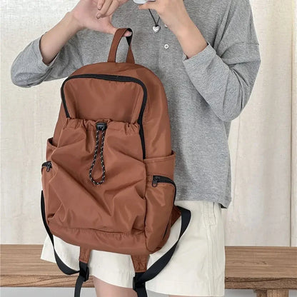 eybag Korean Fashion Commuter Women Backpack LightWeight Nylon Fabric Backpack for Women Causal School Travel Female Small Bag