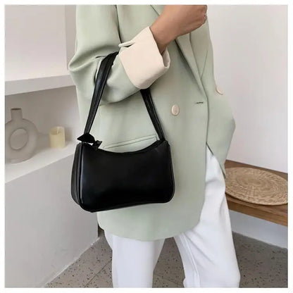 eybag Bag Women Retro Handbag PU Leather Shoulder Totes Underarm Vintage Top Handle Bag Female Small Subaxillary Bags Clutch