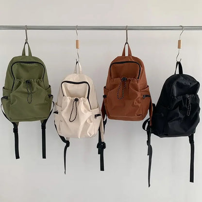 eybag Korean Fashion Commuter Women Backpack LightWeight Nylon Fabric Backpack for Women Causal School Travel Female Small Bag