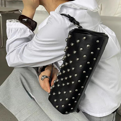 eybag Retro Fashion Y2K Harajuku Style Storage Bags Handbag Shoulder Bag Crossbody Bag Rivet Cool Large Capacity Mini Bags Handbags