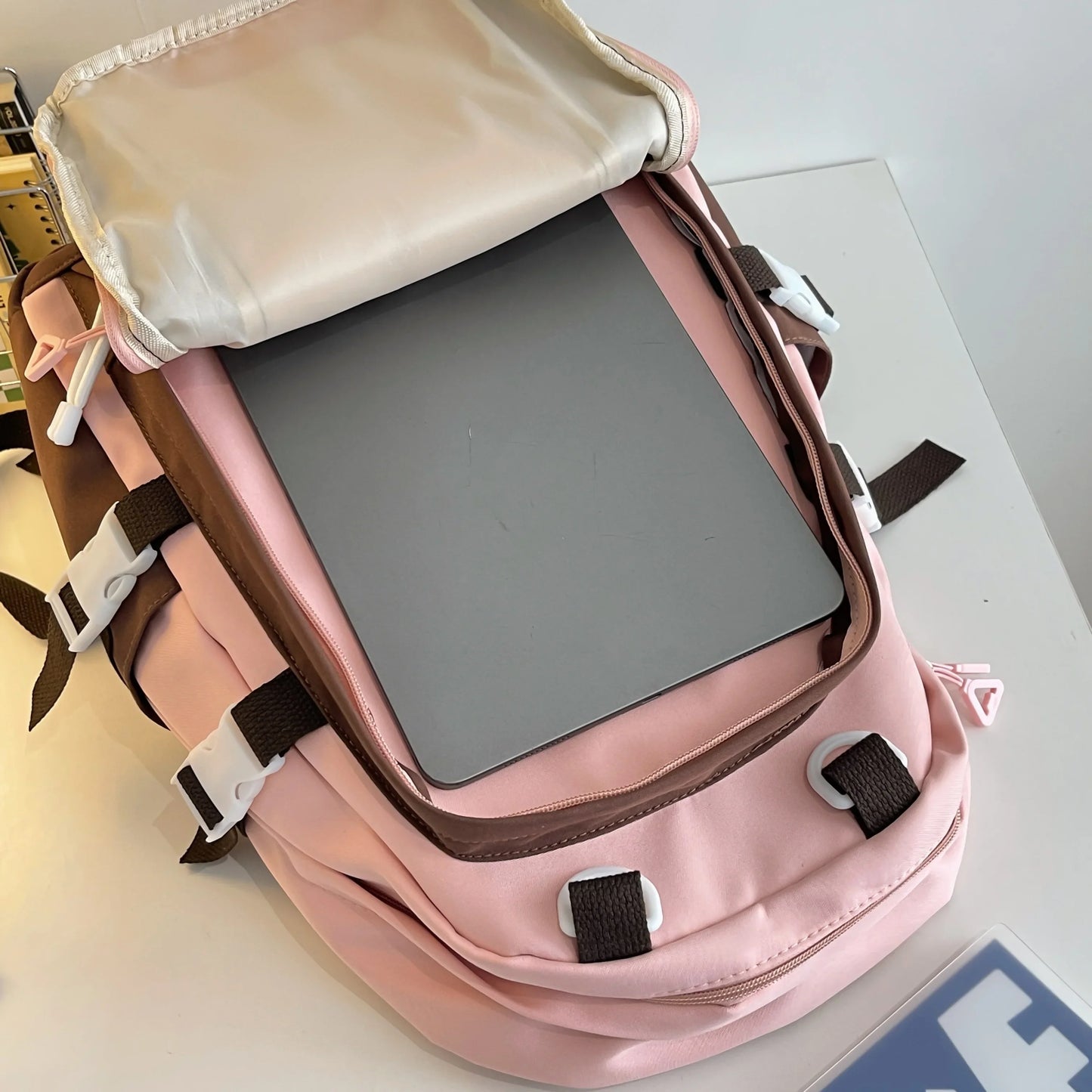 eybag Sense Size Schoolbag Girl Middle School Girl Retro High Value High School Student Backpack Girl