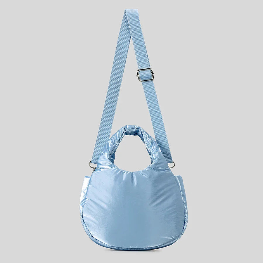 eybag Cute Small Puffer Bag Padded Women Handbags Lightweight Nylon Shoulder Crossbody Bags Mini Tote Bag Casual Female Purses 2024