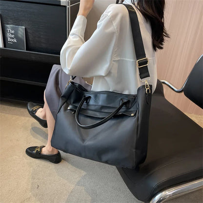 eybag Fashion Newest Women Zipper Tote Shoulder Bags Stuudents Leisure Big Size Space Crossbody Large Pockets Zipper Shopping