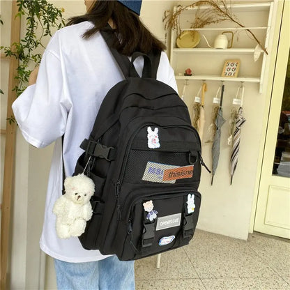 eybag Korean Ins Good-looking Junior High School Student Schoolbag Large-Capacity Backpack College Students' Backpack