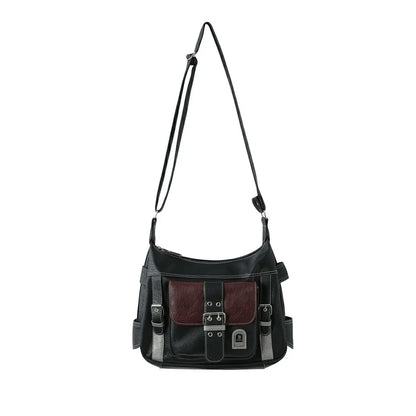 90s Vintage Pu Leather Y2K Crossbody Bag