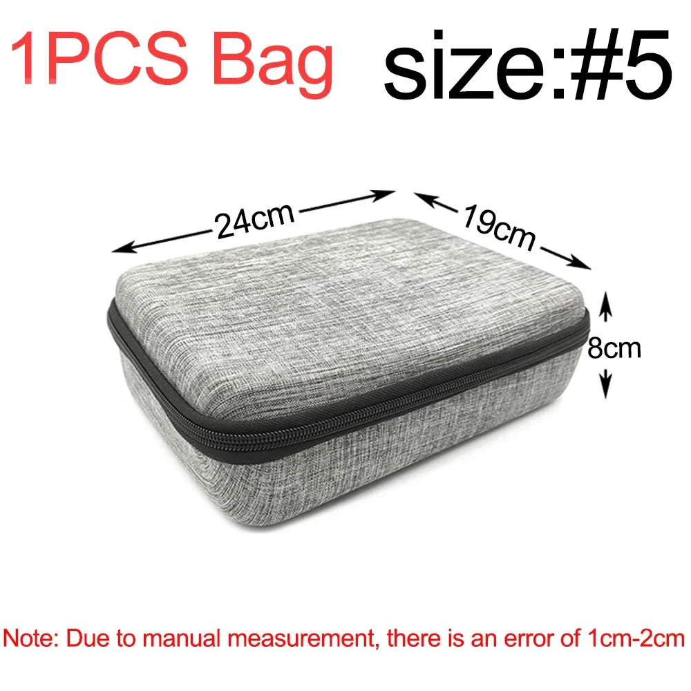 eybag Multi-Size EVA Hard Storage Box Travel Zipper Bag Shockproof Outdoor Tools Bag For Earphone Storage Case Accessories