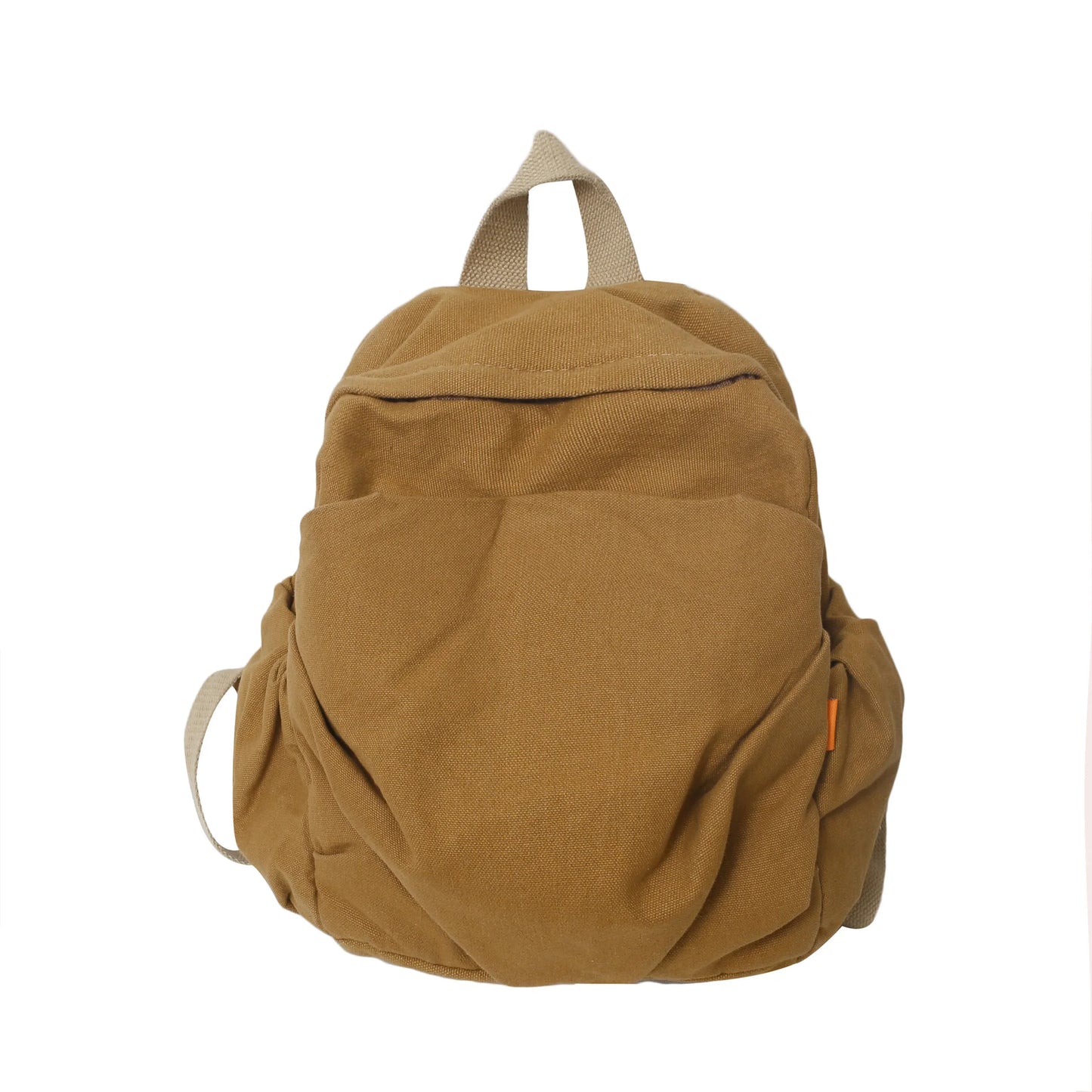 eybag New Women's Versatile Cotton Small Backpack Solid casual or travel bag Soft Canvas Retro Mini Backpack