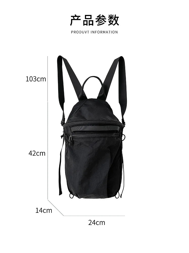 eybag Nylon Backpack Korean Large Capacity School Bags for Girls Waterproof Travel Backpacks for Women Light Outdoor