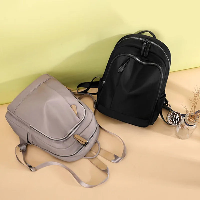 eybag New Korean Version of Oxford Cloth Fashion School Bag Solid Color All-match Women Travel Backpack Bags for Women