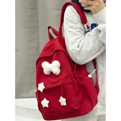 eybag Japanese Kawaii Star Bone Backpack for Girls Large Capacity Cute Backpacks Korean Leisure Sweet Fashion Student Schoolbags Y2k