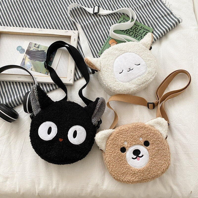 eybag Japanese Style Kawaii Bag Women Cartoon Plush Shoulder Bag for Women New Crossbody Bag Small Phone&Purse Bag Bolsa Feminina