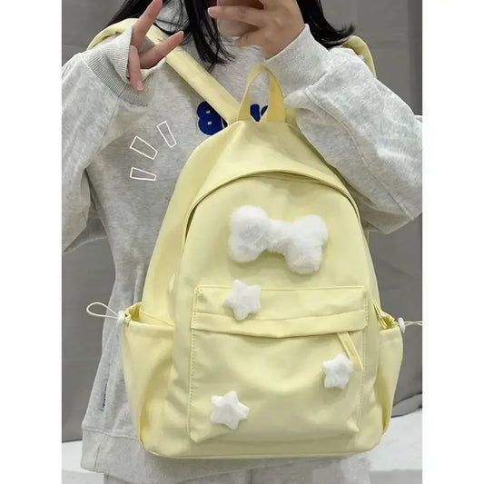 eybag Japanese Kawaii Star Bone Backpack for Girls Large Capacity Cute Backpacks Korean Leisure Sweet Fashion Student Schoolbags Y2k