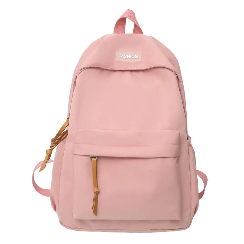 eybag Large Capacity Women Backpack Travel Bag Casual Nylon Student School Bag Solid Color Fashion Backpack Girls School