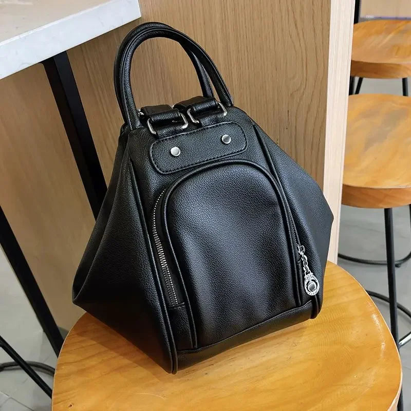 eybag Commuter Simple Solid Color Backpack for Women Light Fashion Versatile Multifunctional Crossbody Bag Shoulder Bag for Girls Ins