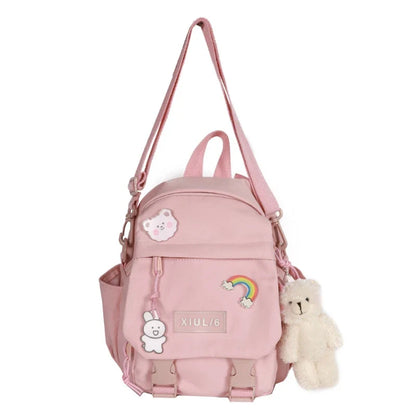 eybag Small Backpack Women Cute Multifunctional Dual-Use School Bags For Teenage Girls Student Kawaii Mini Travel Backpacks Ruckpack