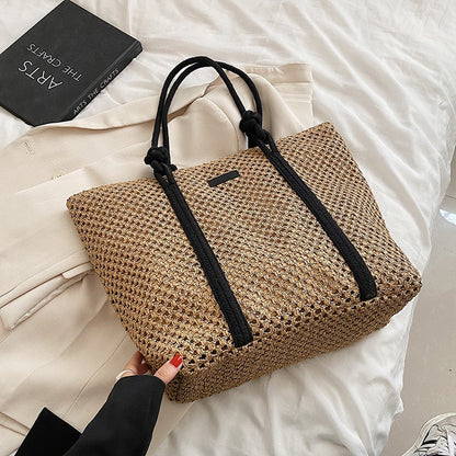 eybag Summer Straw Bags for Women Big Handmade Beach Bags Rattan Woven Handbags Travel Shopper Casual Resort Style Shoulder Bags