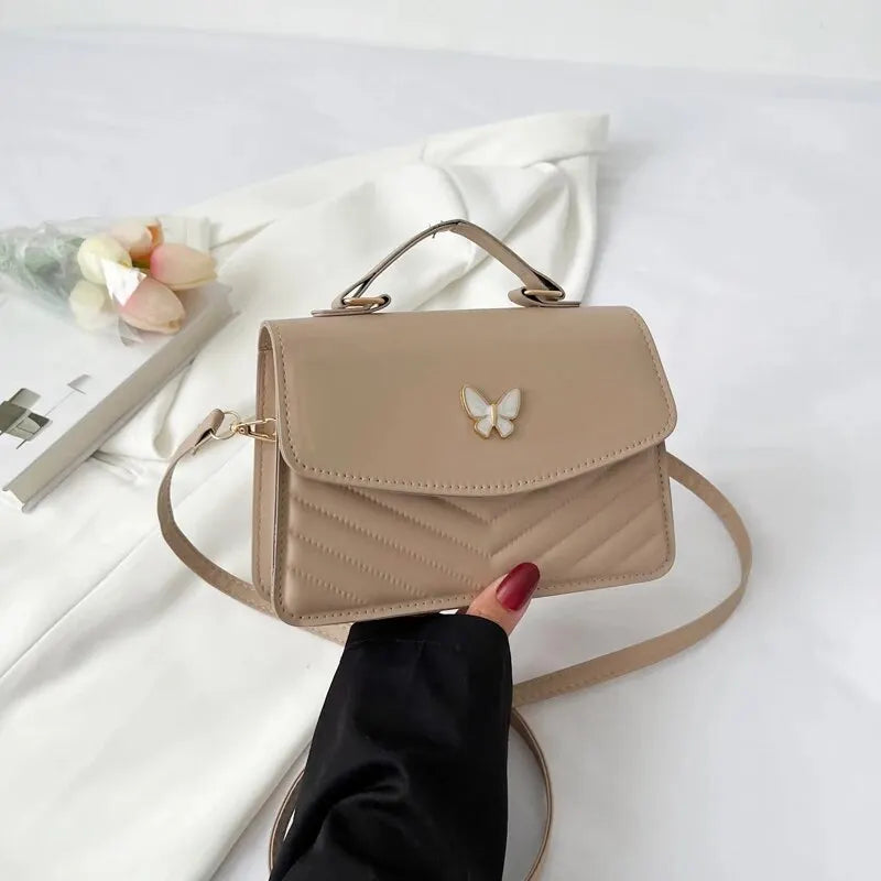 eybag PU Versatile And Fashionable Portable Small Square Bag, Single Shoulder Crossbody Bag