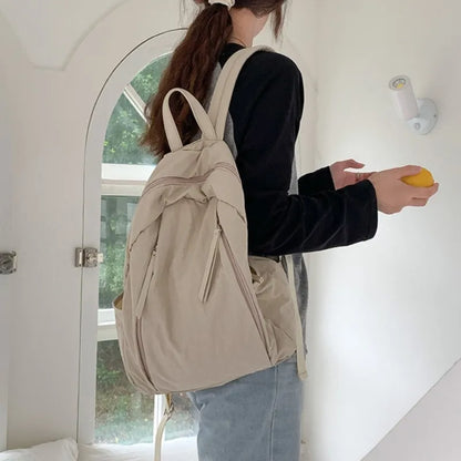 eybag Fashion New Women Shoulder Bag Large Capacity School Nylon Backpack Bag Luxury Designer Student Lightweight Bag Casual Versatile