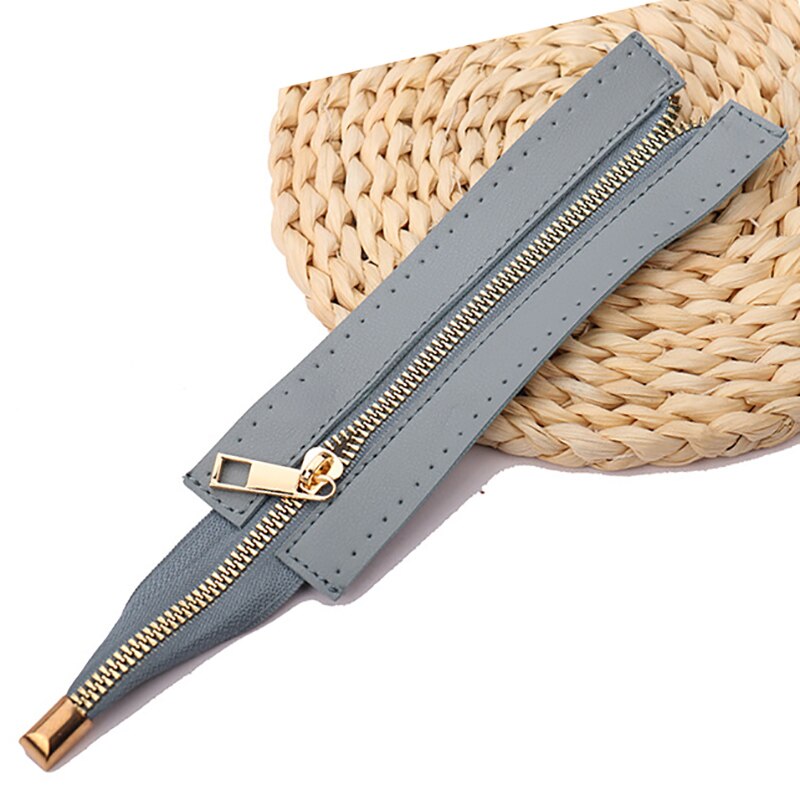 eybag 1PCS DIY Zipper For Woven Bag Hardware PU Leather Zipper Sewing Accessories 55cm Metal Zipper For Clothes Shoes Supplies