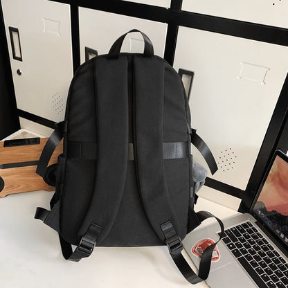 Lkblock Men Travel Bagpack Waterproof Fashion Boys Bookbag Schoolbag High School Nylon Mochila Laptop Women Trendy Rucksack