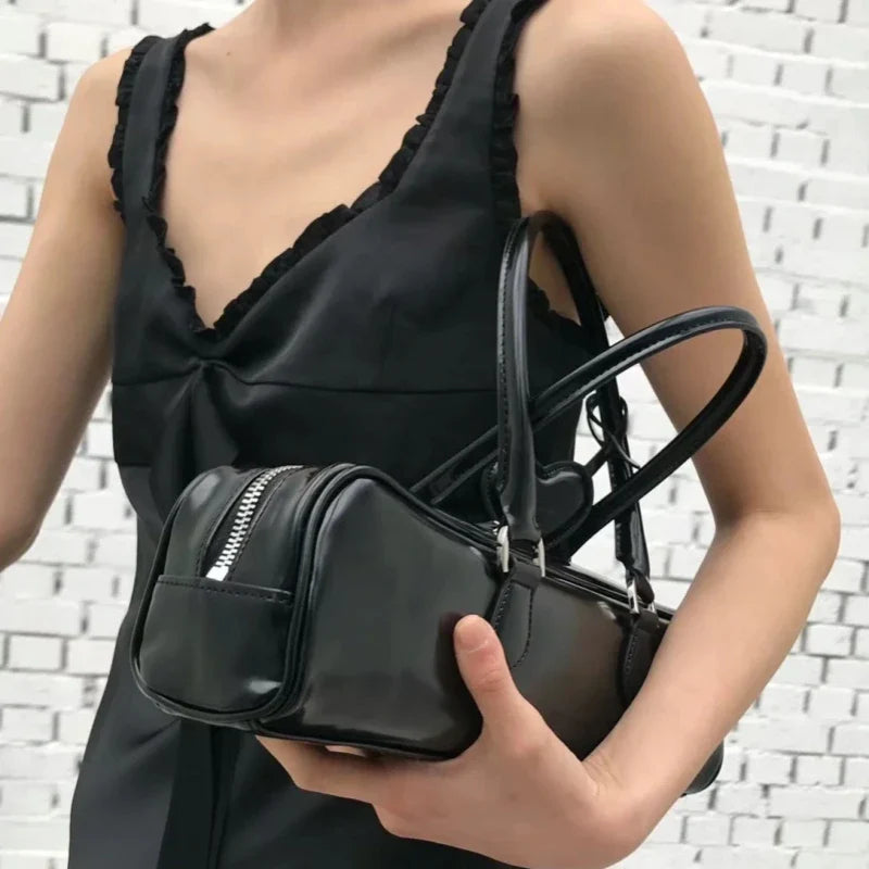 eybag PU Leather Shoulder Bags for Women 2024  Trend Designer Underarm Bag Female Handbag and Purses Solid Color  Bolsa Feminina