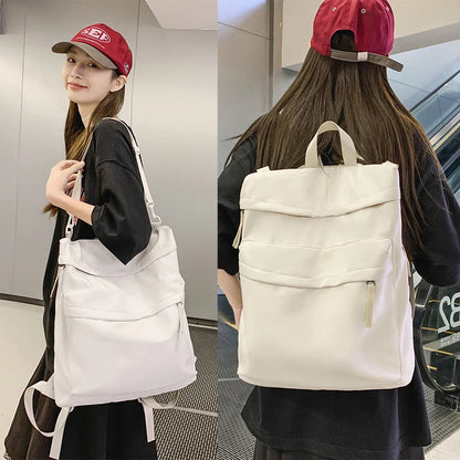 eybag Backpacks College Shoulder Bag Travel For Teenage Girls Nylon Unisex Fashion School Bags Female Student Men Cool Women