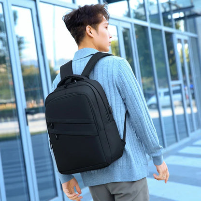 eybag New Style Daily Male Men Bags Backpack School Big Space Popular Large Students Fashionable Pockets Multi-Zipper Working