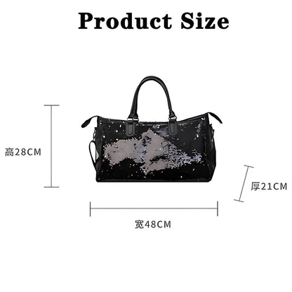 eybag Tote Travel Bag Sequins Travel Bag Female Fashion Lightweight Large Capacity Handbag Sports Fitness Leisure Crossbody Bag