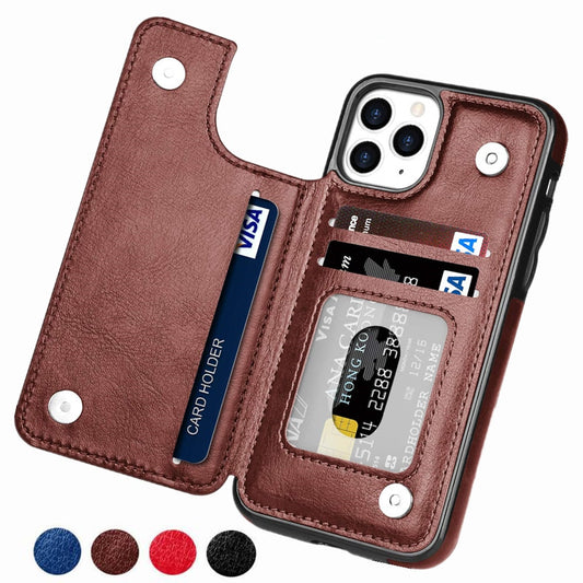 eybag Retro PU Flip Leather Case For iPhone 13 12 11 Pro Max XS Multi Card Holder Phone Cases For iPhone X 6 6S 7 8 Plus SE2022 Cover