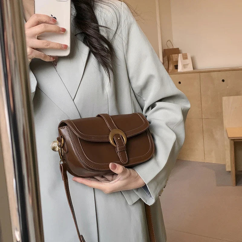 eybag Classic Saddle Bags Fashion PU Leather Underarm Shoulder Bag 2024 Trendy Luxury Designer Women Casual Crossbody Bags