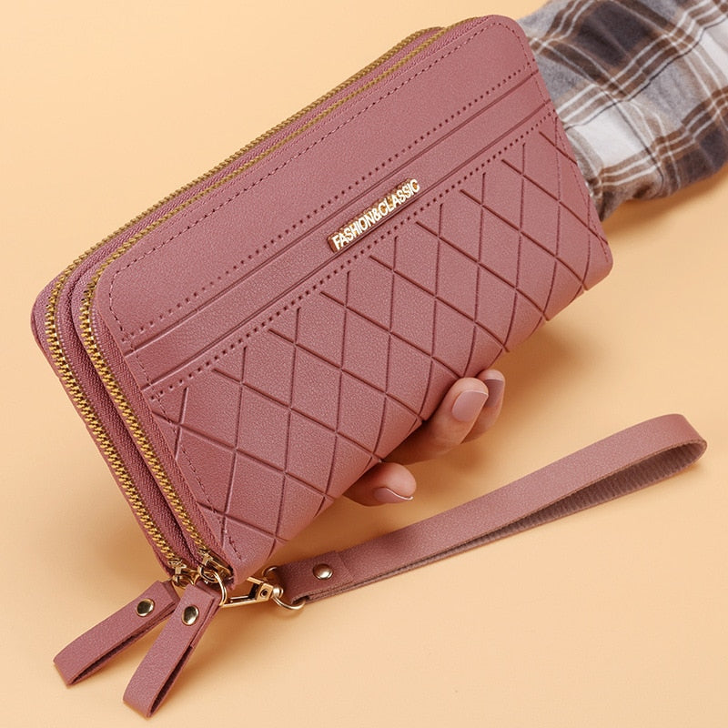 Long Women's Wallet Female Purses Tassel Coin Purse Card Holder Wallets Female Pu Leather Clutch Money Bag Pu Leather Wallet