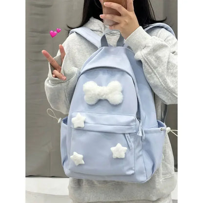 eybag Japanese Kawaii Star Bone Backpack for Girls Large Capacity Cute Backpacks Korean Leisure Sweet Fashion Student Schoolbags Y2k