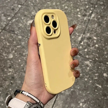 eybag Candy Color Shockproof Silicone Phone Case For iPhone 15 14 13 12 11 Pro Max X XR XS Lens Protection Soft TPU Back Cover Coque