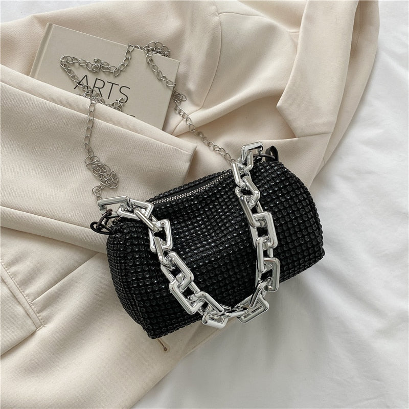 eybag Bling Diamond Design Small Crossbody Messenger Bags for Women Summer Trend Luxury Fashion Travel Shoulder Handbags Purses