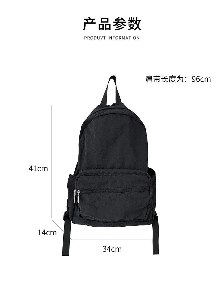 eybag Causal Women‘s Backpack Preppy Style Nylon Women Backpack Niche Design College School Backpack for Women Travel Girls Daypack