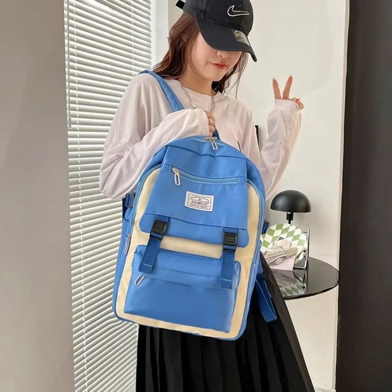 eybag British Style Fashionable Versatile Backpack Teen Girl Princess Large Capacity School Bag Primary and Secondary School Bag