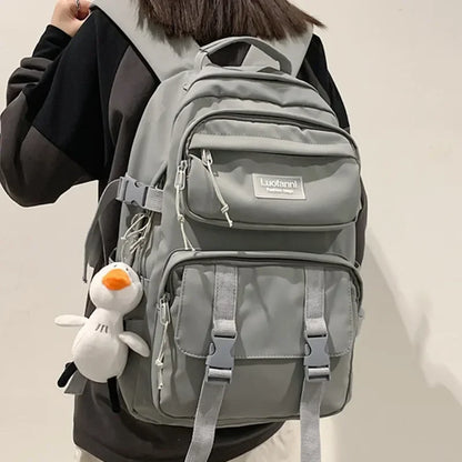 eybag Fashion Men Backpack Waterproof Nylon Rucksack For Teenager Schoolbag Kawaii Women Bag Lovers Travel Shoulder Mochila