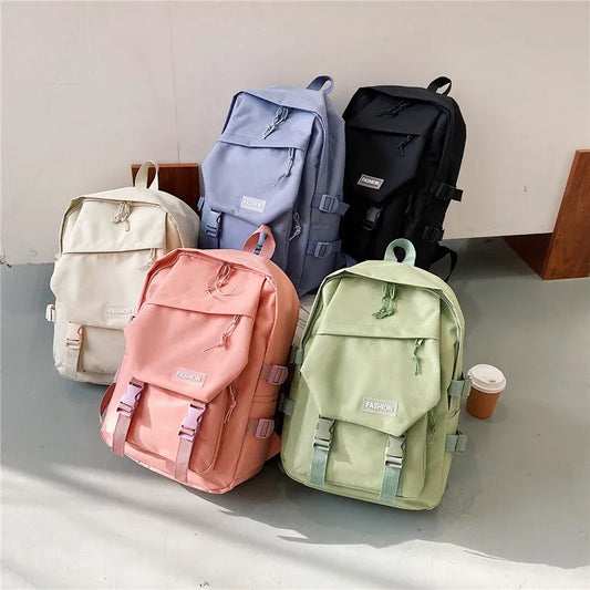 eybag Trendy Cool Workwear Women Backpack Women Large Capacity Schoolbags Junior High School Students Backpacks New Style