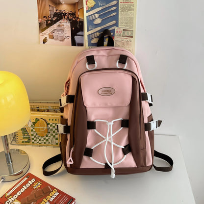 eybag Sense Size Schoolbag Girl Middle School Girl Retro High Value High School Student Backpack Girl