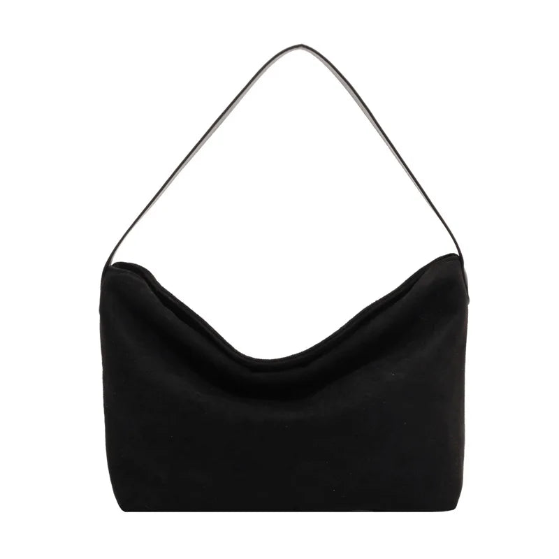 eybag Retro Autumn/Winter Bag  Women 2024 Suede Shoulder Bag Commuting Work Hand Armpit Bag