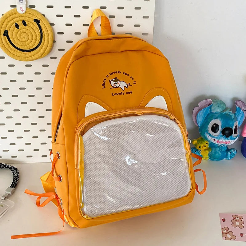 eybag Japanese Kawaii Itabag For 20cm Doll School Bags For College Student Backpack Women Cat Ears Lovely Backpacks Mochilas Mujeres