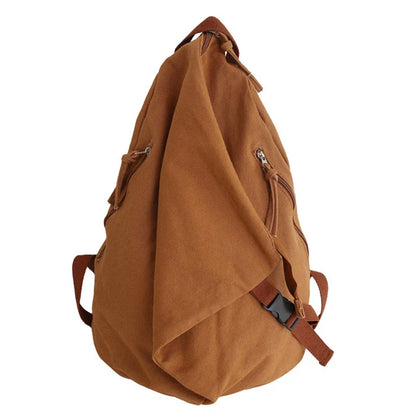 eybag Female Canvas Fabric School Book Laptop Backpack Student Casual Street Travel Soft Cloth Stylish Big Capacity Daily Rucksack Bag