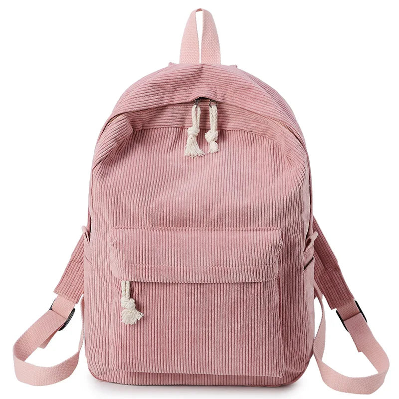 eybag Women Backpack Corduroy Design School Backpacks For Teenage Girls School Bag Striped Rucksack Travel Bags