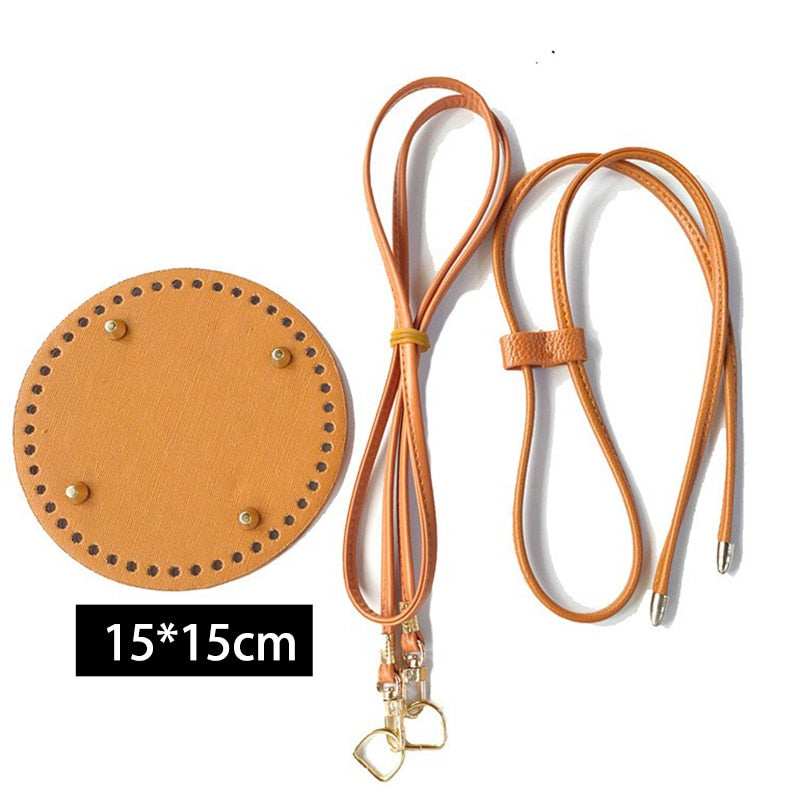 eybag 7pc Set Handmade Bag Bottom Flap Cover Hardware For Bags DIY HandBag Shloulder Straps For Knitting Bags Handbag Crossbody Bags