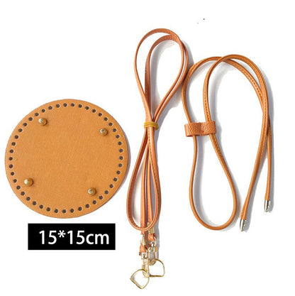 eybag 7pc Set Handmade Bag Bottom Flap Cover Hardware For Bags DIY HandBag Shloulder Straps For Knitting Bags Handbag Crossbody Bags