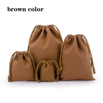 eybag Drawstring bag Cotton Storage organizer Tote Portable Handbags Grocery Shopping Shoulder bags Canvas foldable Travel Storage Bag