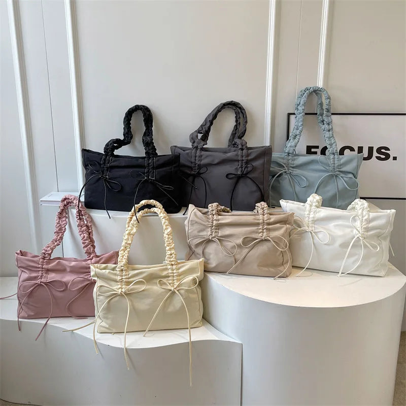 eybag Fashion Women Tote Bags Wrinkled Straps Shoulder Bolso Mujer Casual Daily Large Capacity Commute Crossbody Bolsas Femininas